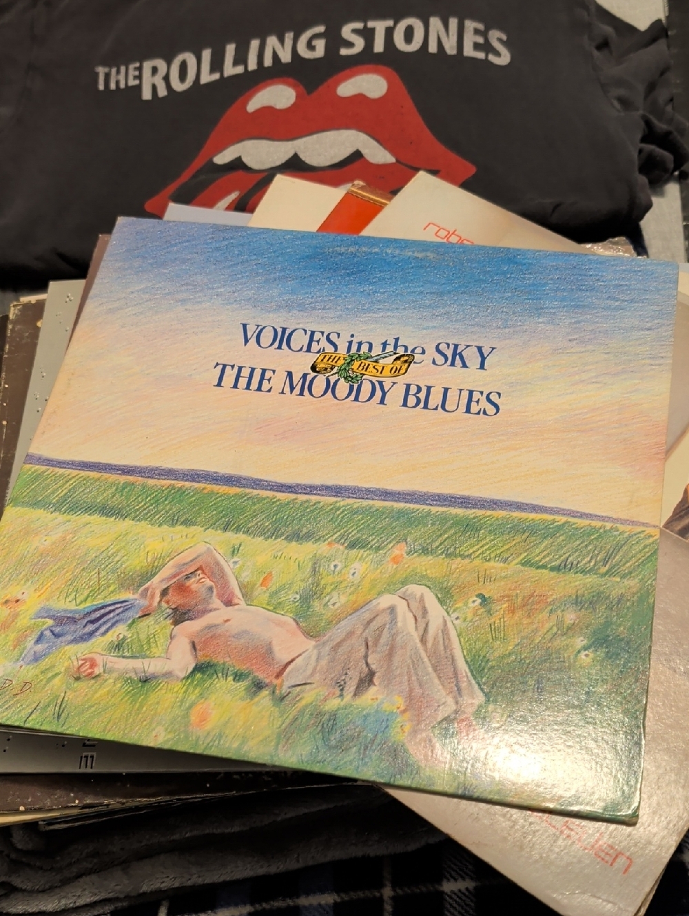 Voices in the Sky - The Moody Blues Vintage Vinyl (Blue / Green)